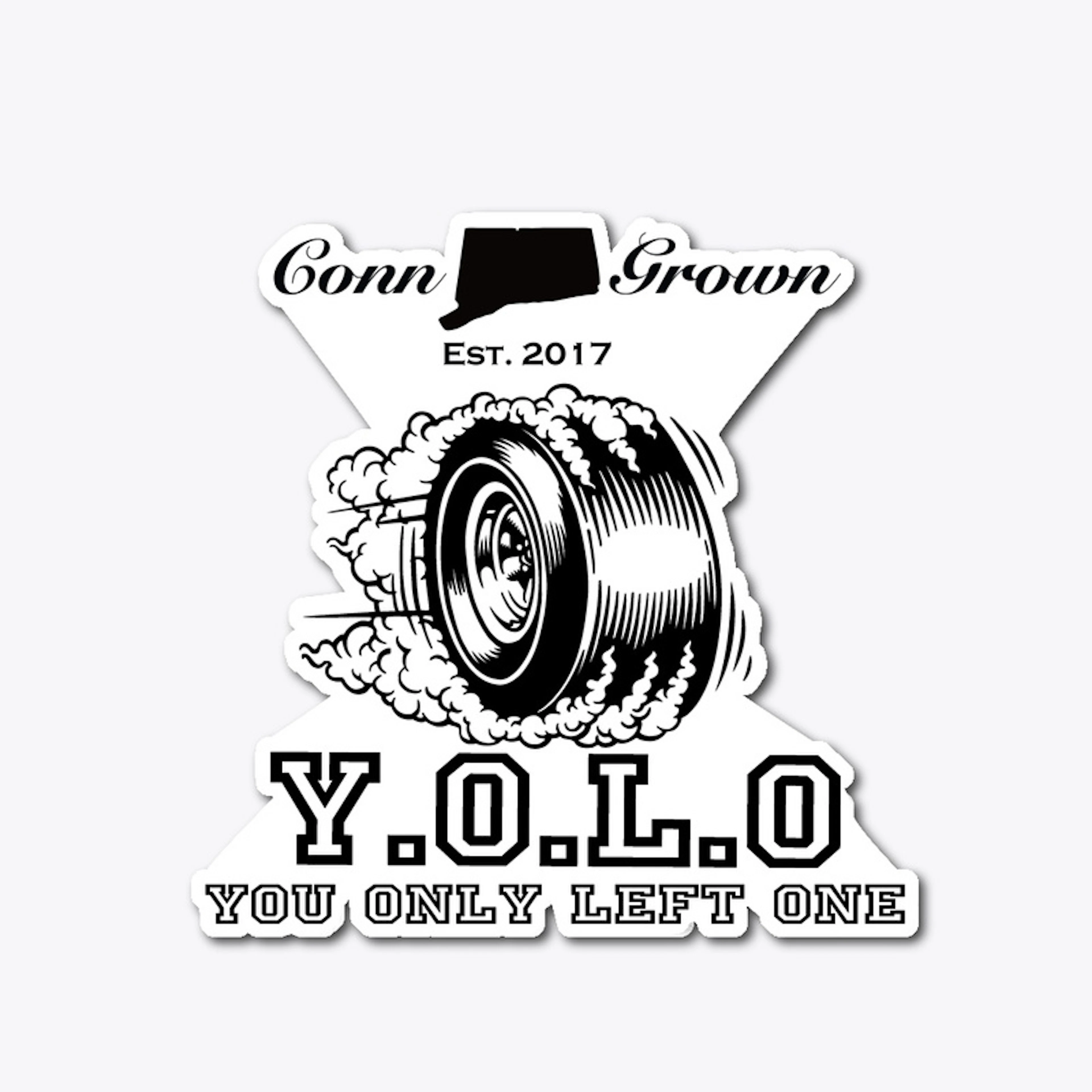Y.O.L.O Sticker 5"x 5"